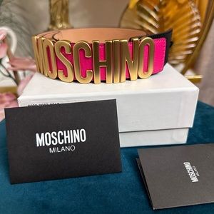 Moschino leather belt